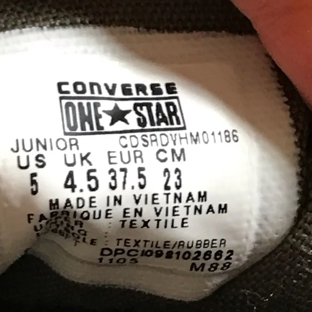 ✅Converse One-Star Camo Skull Arm Green Sneakers